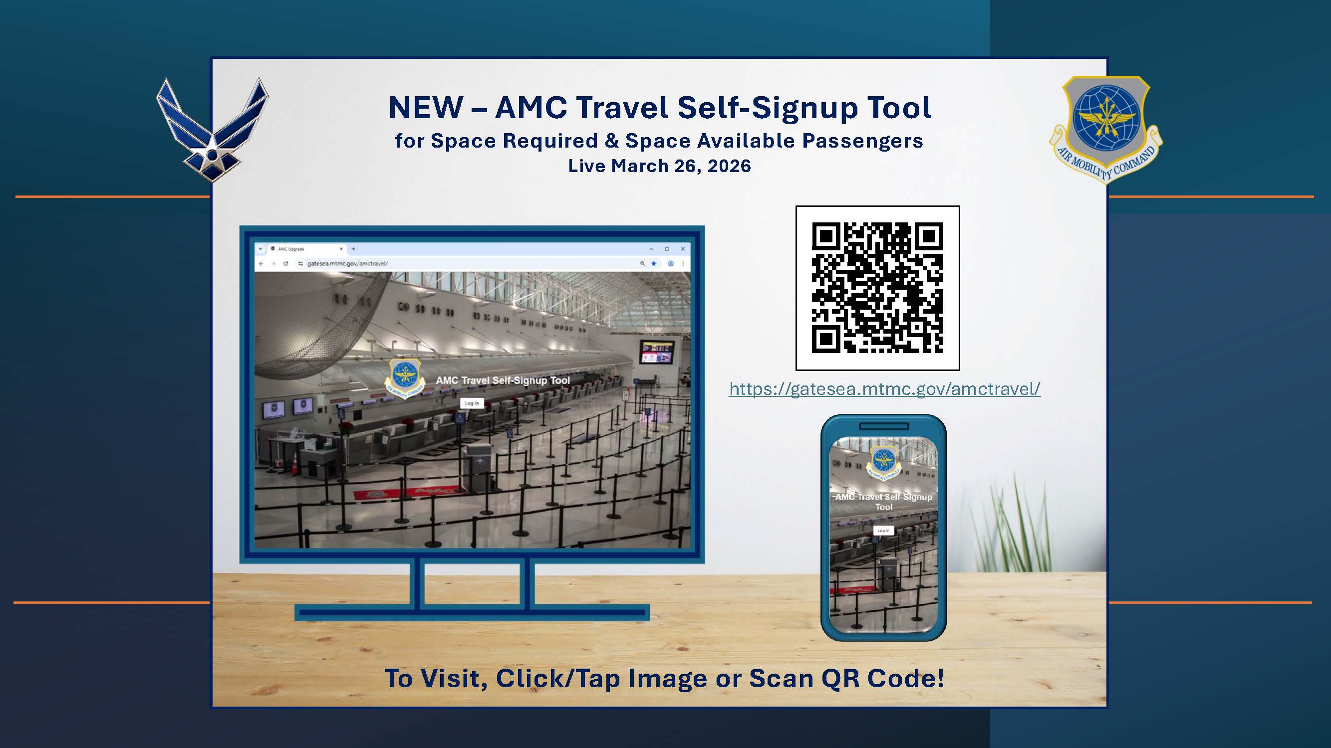 AMC Space Available Travel Page